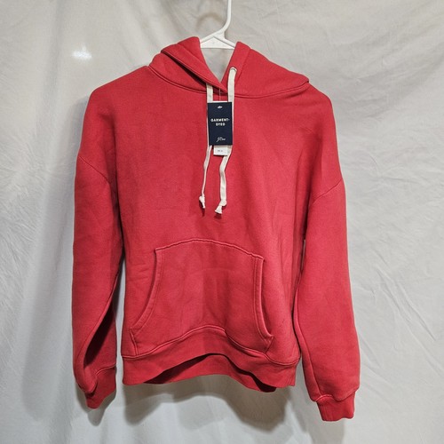 J Crew Heritage Fleece Hoodie Women's Small Red Style BT723 Retail $98 NWT - Picture 4 of 10