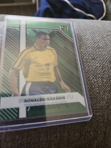 2024 Leaf Pro Set Collective Ronaldo Nazario Green Pre-Production Proof #’d 1/1 - Picture 2 of 3