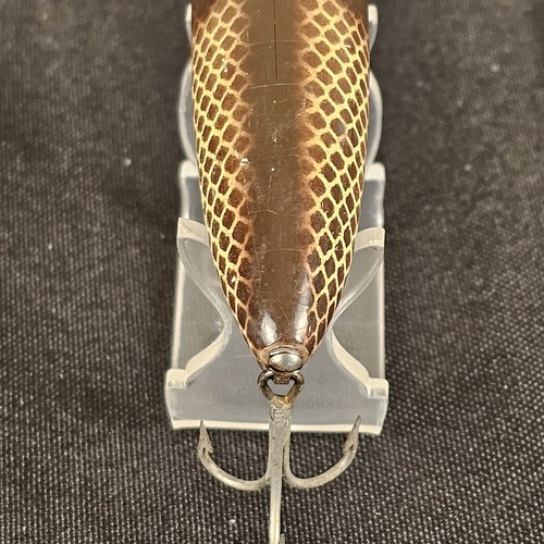 Heddon Baby Lucky 13 Brown Scale Plastic Bead Tack Eyes 1967-71 Vintage - Imagen 11 de 18