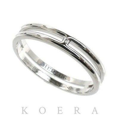 HERMES Ariane Ring K18WG Weißgold H119834B 00057 US 8 gebraucht