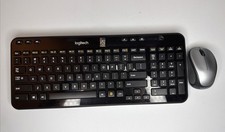 Logitech K360 Y-R0017 Wireless Black Keyboard Silver M317 Wireless Mouse W/ USB