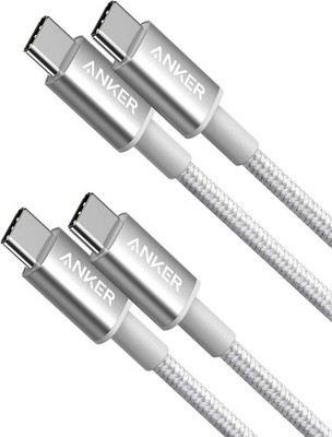 Anker USB C Kabel 2er Pack 3,3ft/1m Nylon geflochten 60W PD Fast Charge für MacBook