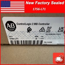 New Sealed NEW PLC 1756-L71 SER B CompactLogix Logix5571 2MB Controller 1756 L71