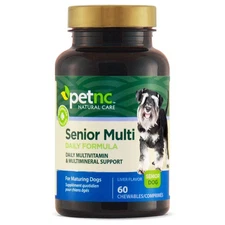 Senior Multi Chewables 60 Count, Daily Dog Multivitamin  Multimineral Support...