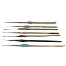 Vintage Boye DeLuxe Other Tiny Metal Crochet Hooks - 3.5, 6.5, 10, 11, 12, 13