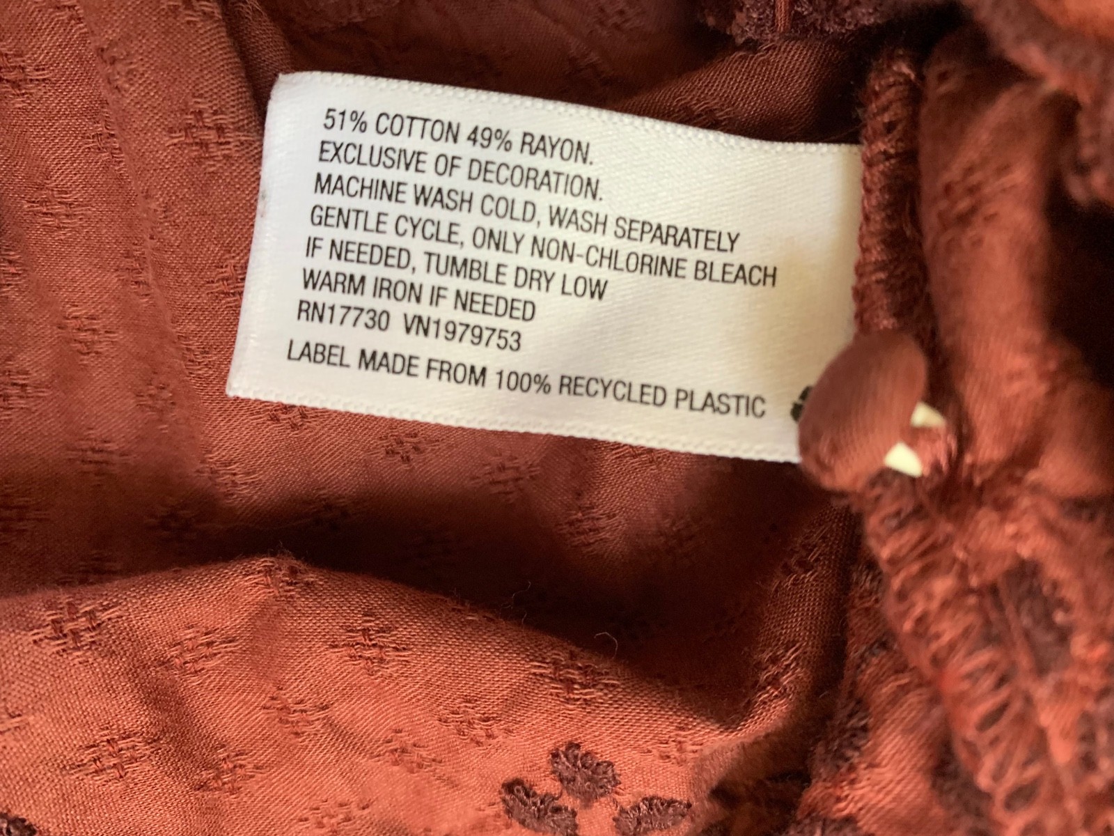 Universal Thread rust-burgundy prairie dress, ruf… - image 8