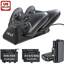 For XBox One Series X/S Controller USB Charger Station Dock Rechargeable Battery