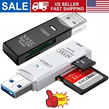 USB 3.0 SD Card Reader for PC Micro SD Card to USB Adapter for Camera Memory C