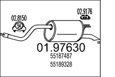 Pot d'échappement Fiat IDEA