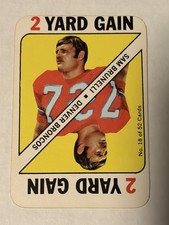 1971 Topps Game Cards - Sam Brunelli 18 Denver Broncos 1971 Topps Game Cards - Sam Brunelli 18 Denver Broncos