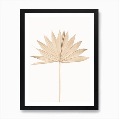 Palmblatt 1 Kunstdruck gerahmt Wandbild Poster Leinwanddruck Bild