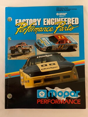 Mopar Performance Factory Engineered Performance Parts Original 1990 Catalog