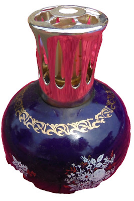 Lampe Berger Paris - Diffuseur à Parfum En Céramique Décorée - Motif Moustiers - Très Bon état