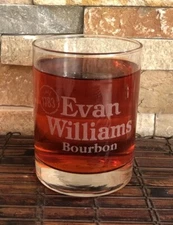 EVAN WILLIAMS Bourbon Collectible Whiskey Glass 