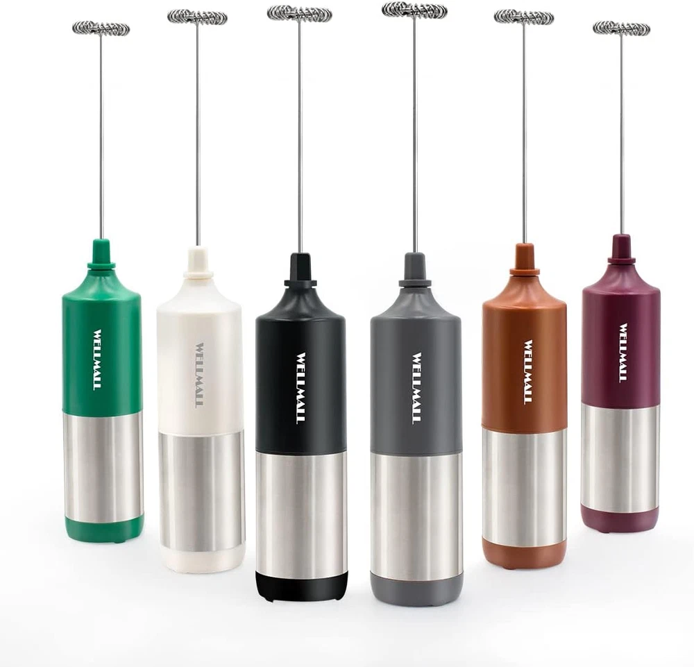Milk Frother Handheld Battery Operated, Waterproof Electric Whisk Foam Maker for
