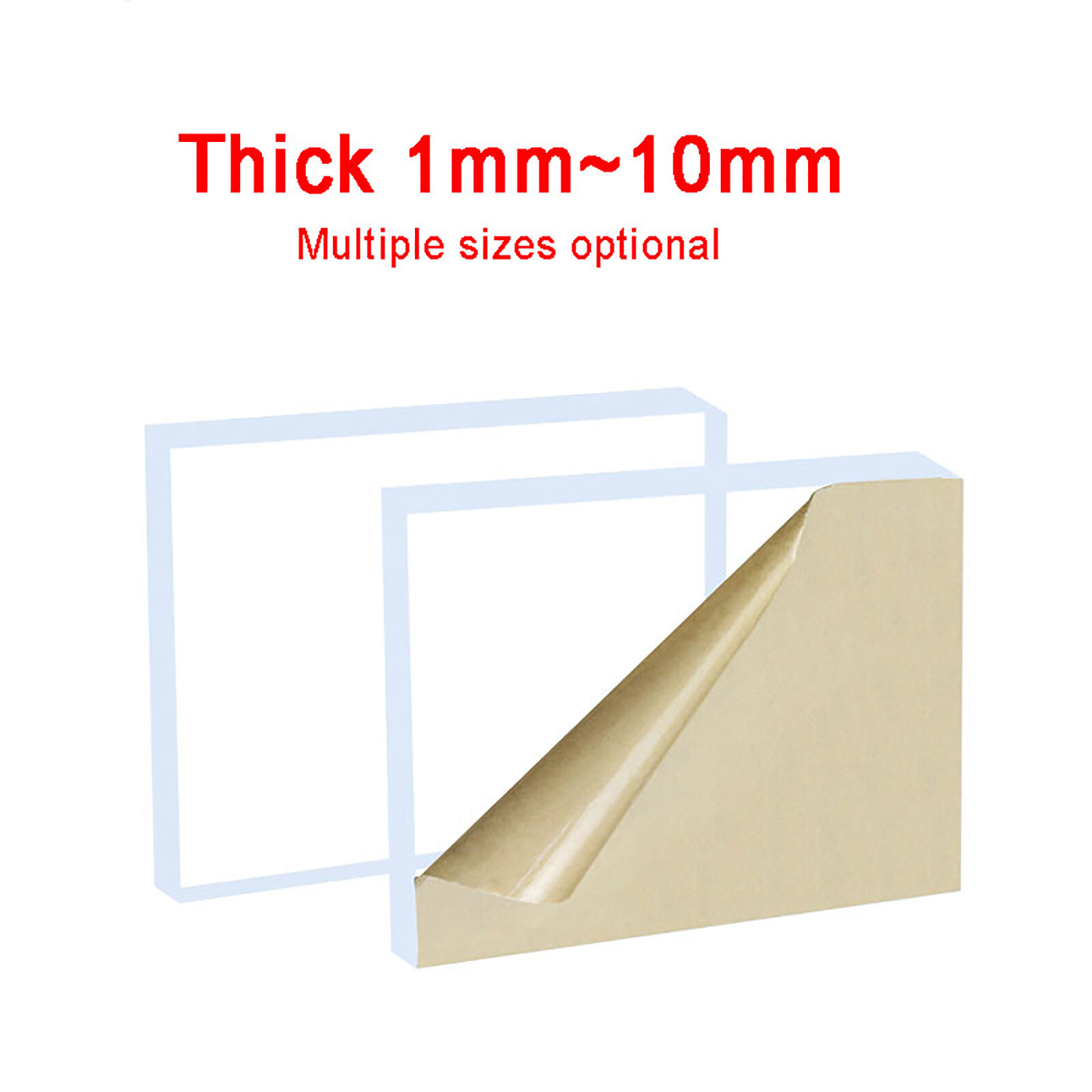 Clear Plastic Perspex Sheet Hard Plastic Panel 1mm10mm Thick, Size