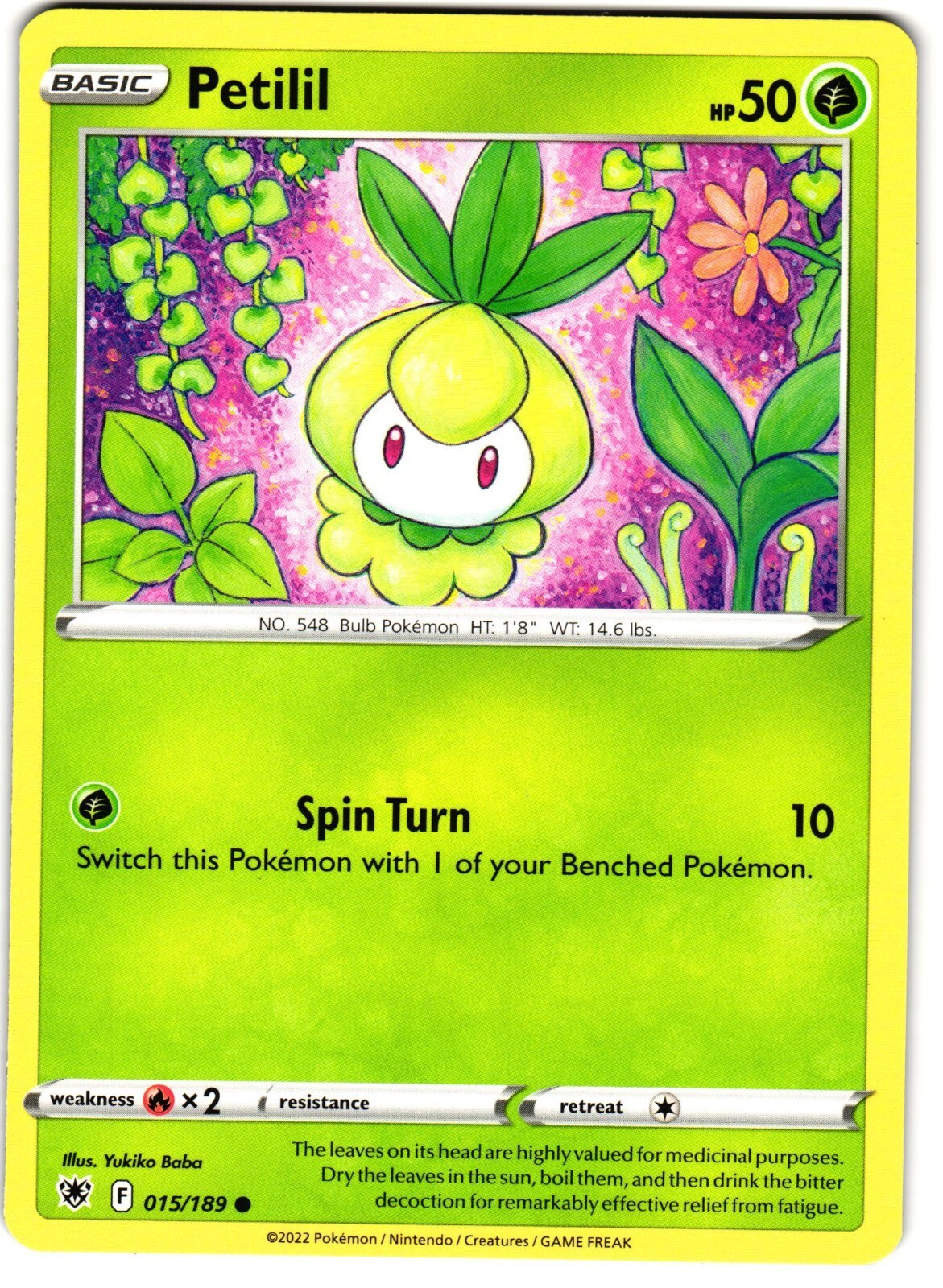 Petilil 15/189 Pokemon SWSH: Astral Radiance