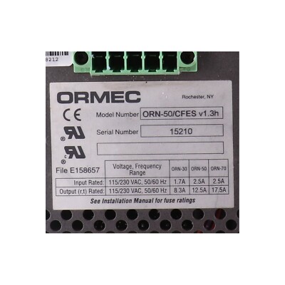 Ormec ORN-50/CFES Motion Controller Used UMP
