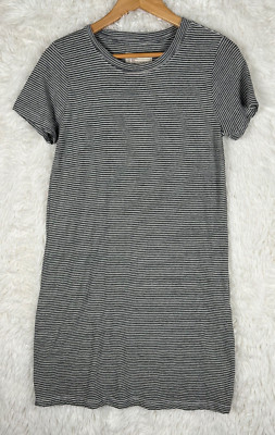 NWT Current/Elliott Sz 0 XS Gray The Beatnik Dress Racer Stripe Short Sleeve