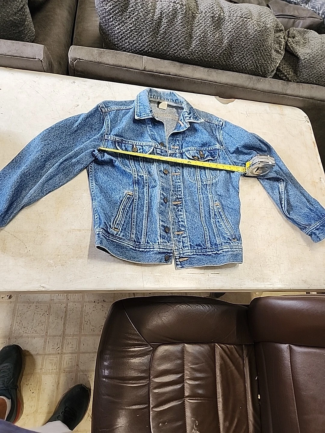 LEE Vintage Denim Trucker Jacket Men's Small USA 153438