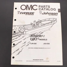 1989 OMC Evinrude Johnson Junior / Colt Models EJR-ESE & JCO-ESE  Parts Catalog