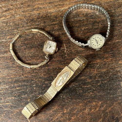 Vintage Watch Lot (3) Hamilton Gruen Ladies Wristwatch 10k GF Gold Filled - Picture 11 of 15