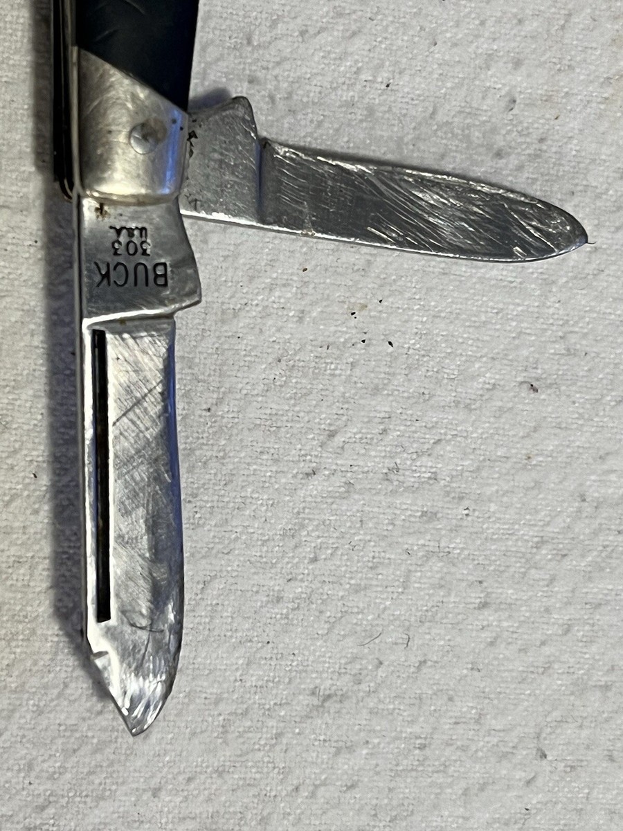 Vintage Buck 303 USA 3-Blade Folding Knife | eBay