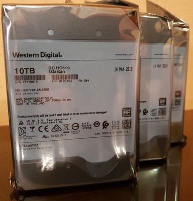 10TB Western Digital Ultrastar DC HC510 512e ISE P3 SATA HUH721010ALE600/0F27452