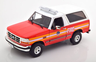 1:18 Greenlight Ford Bronco FDNY 1996 white/red/orange