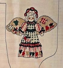 Country Angel Doll Cut and Sew Fabric Panel Primitive Arts Crafts Spring Indus