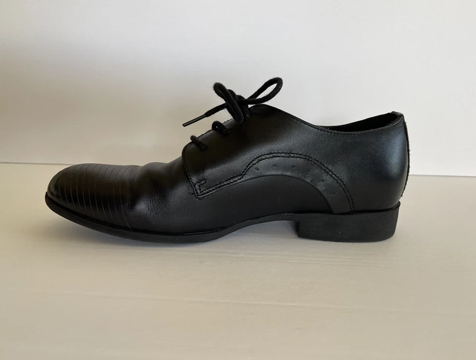 Kenneth Cole New York Zapatos de Vestir Negros Rectos Oxford Niños Talla 6 Foto 4 de 4