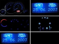 LED Komplettset Opel Corsa/Combo C Meriva Tigra Twintop (blau, rot, grün, weiß)