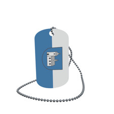 Dog Tag Flag Kirchheim am Neckar Dog Tag Aluminium 30 x 50 mm