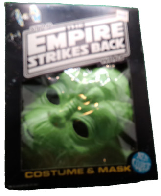 Star Wars Empire Strikes Back Yoda Ben Cooper mask outfit Costume S 1980s w box