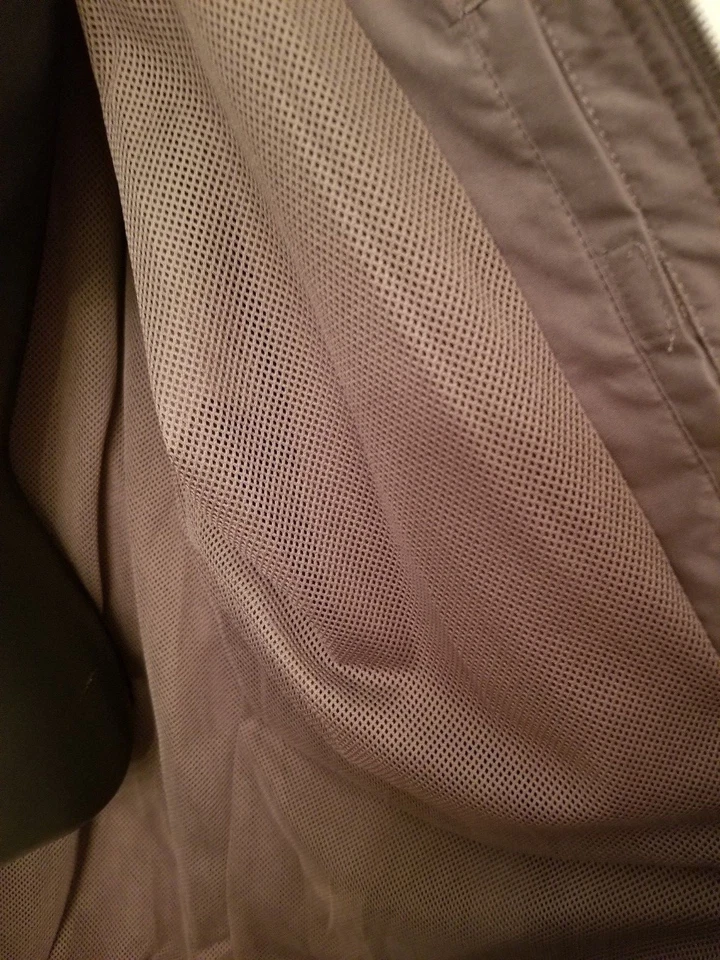 Chaqueta Abrigo Athletech Hombre Talla L Grande Gris Blanco Azul Cortavientos Foto 3 de 4