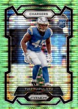 2023 Panini Prizm - Rookies Tuli Tuipulotu #354 Neon Green Pulsar Prizm (RC)