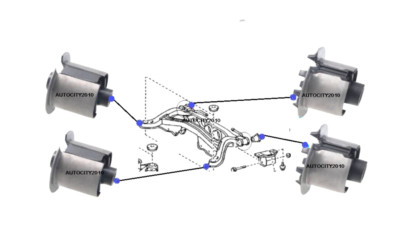 FOR LEXUS RX270 RX300 RX330 02-08 4PC REAR SUBFRAME CROSS MEMBER FRON ...