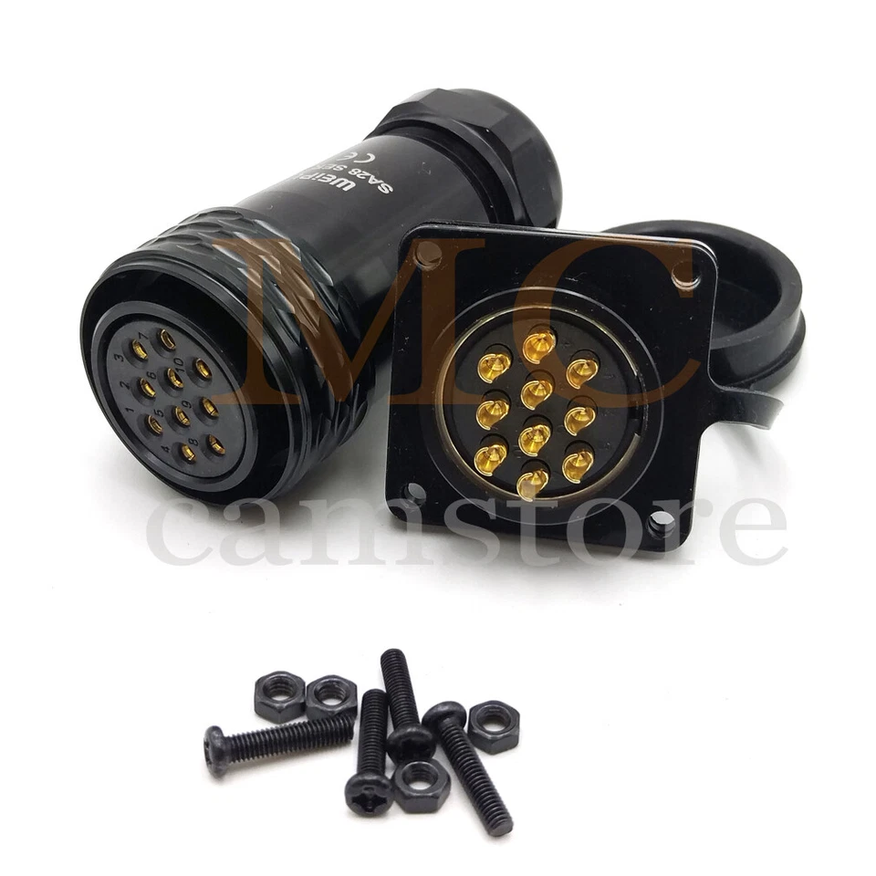 WEIPU SA28 25A 10Pin Waterproof Connector Aviation Plug Socket,Wire Connector - Image 3 of 4