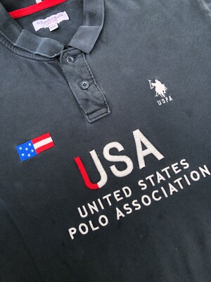US POLO ASSN USA Polo Association Polo Shirt Men's 2XL Vintage 90s