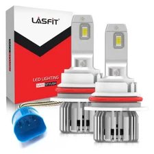 Pair Mini 9007 HB5 LED Headlight Bulbs Kit 6000K White High Low Beam Light Bulb