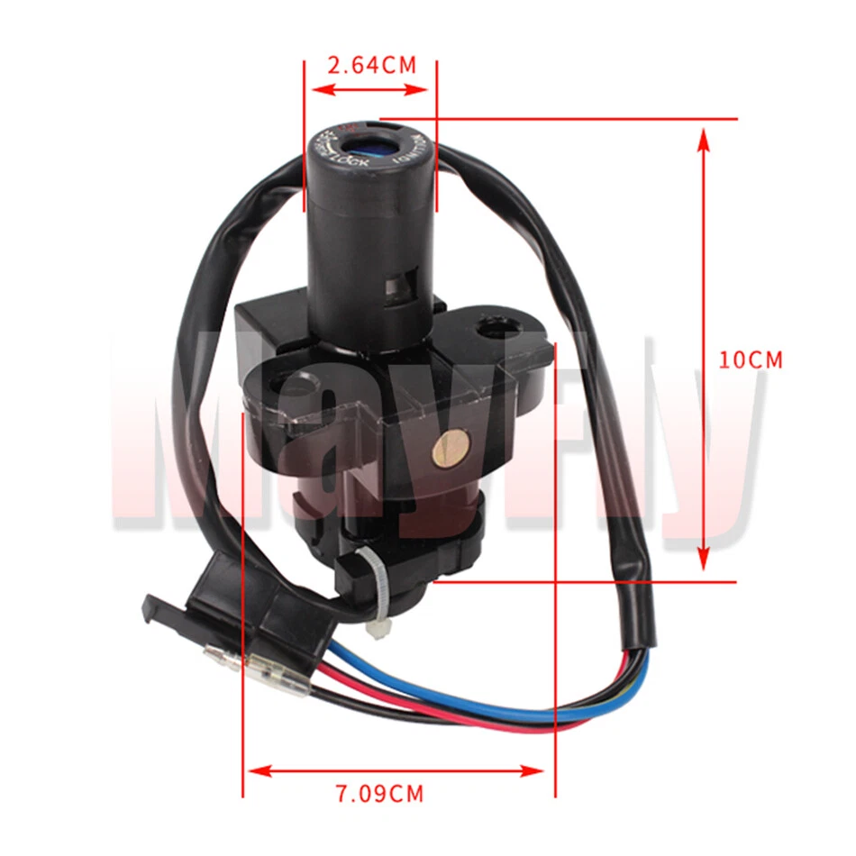 Ignition Switch Lock Fit For Honda CBR250R 2011-2013 2012 Fuel Gas Cap Key Set Foto 4 de 4