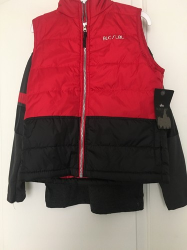 Blac Label Jungen 2-teiliges Set Full Zip Weste & Shirt Größe M Mehrfarbig - Bild 2 von 9