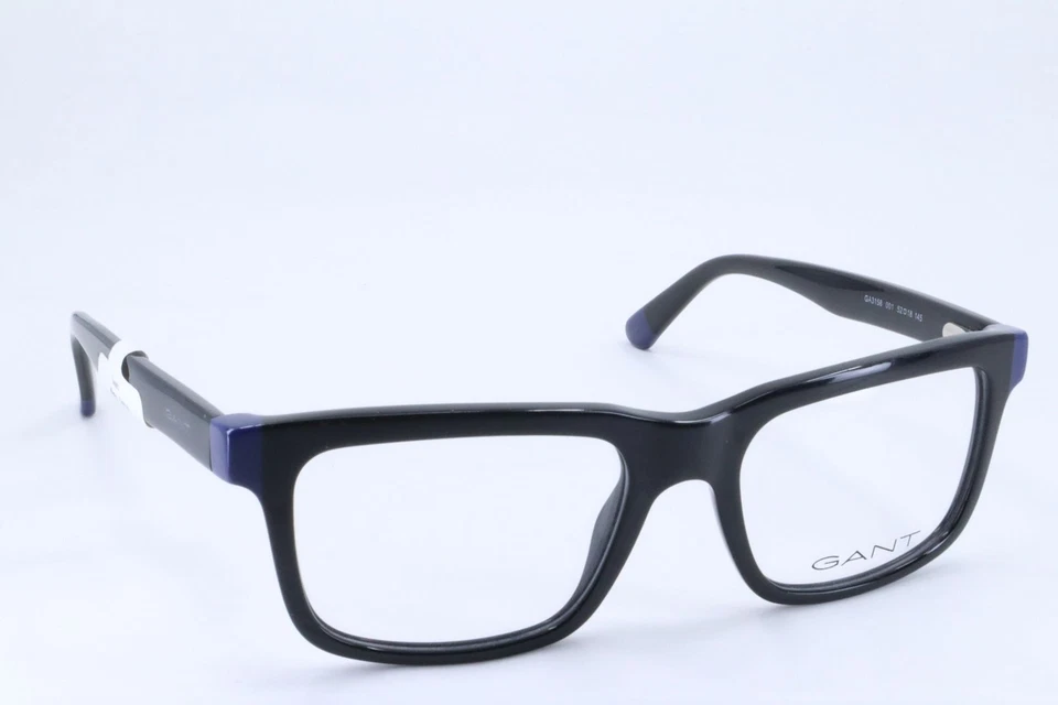 Monturas de anteojos Gant GA3157 negras cuadradas de borde completo para hombre 52-18-145 Foto 3 de 4