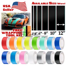Gloss Color Racing Stripes Vinyl Wrap For Chevy Corvette Sticker 10FT / 20FT