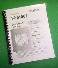 Owners Manual for Olympus SP-510UZ SP510UZ Camera 96 Pages W/Clear Covers 