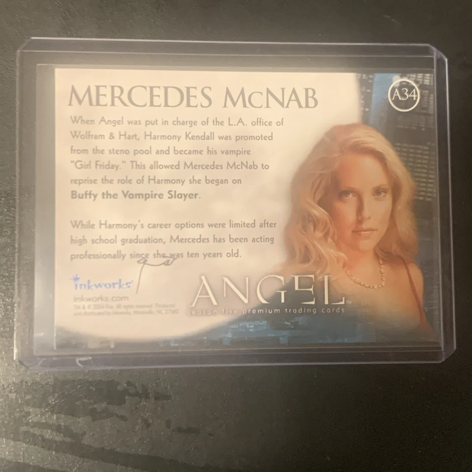 2004 Inkworks Mercedes McNab “Harmony” Auto BTVS Angel - Image 2 of 2