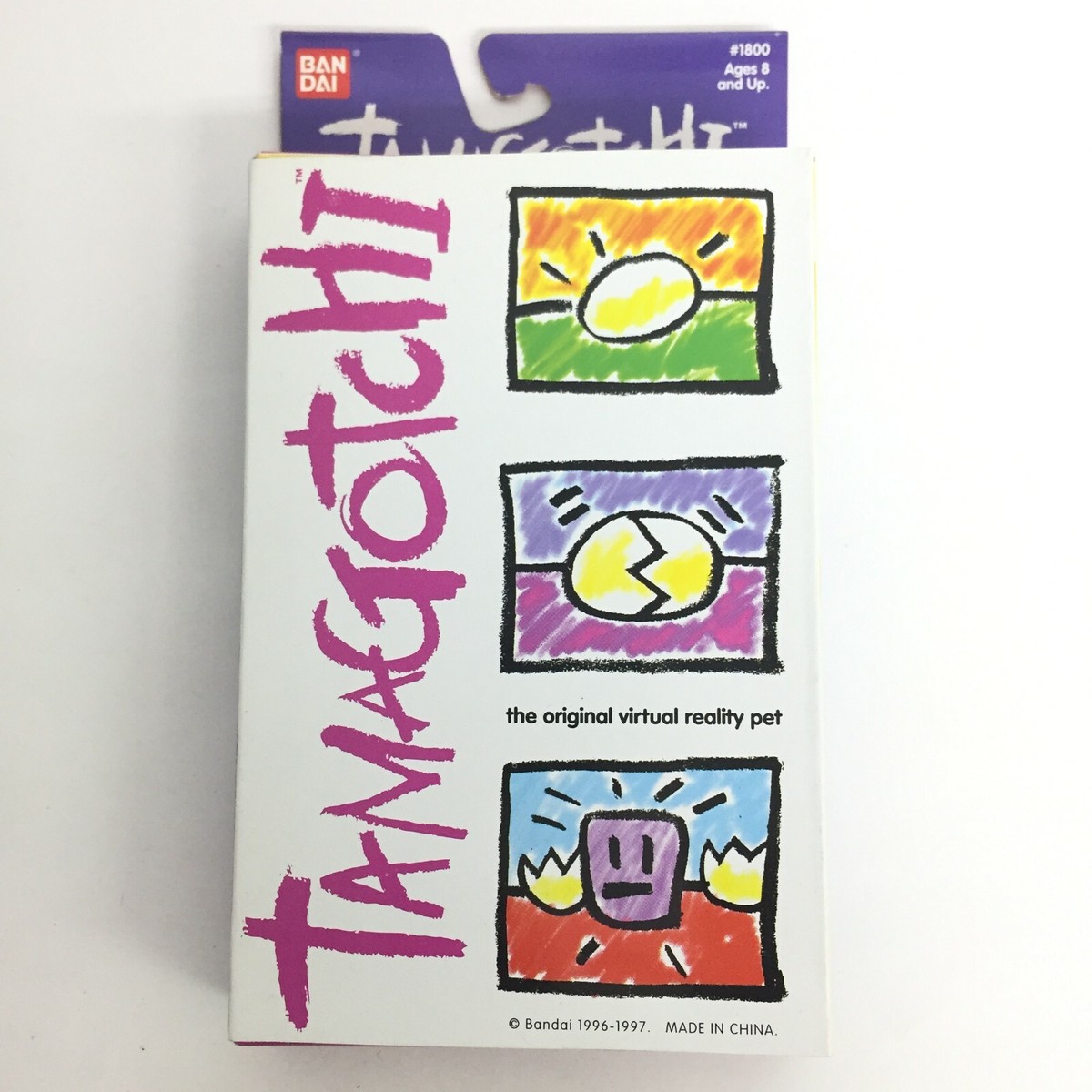 BANDAI 海外たまごっち 1996-1997 Bandai Tamagotchi Red Purple Yellow 1996 - 1997 English ver