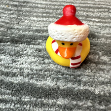 Rubber Duck Yellow Winter Decor Car Home Ornament Red Santa Holiday Ducky New