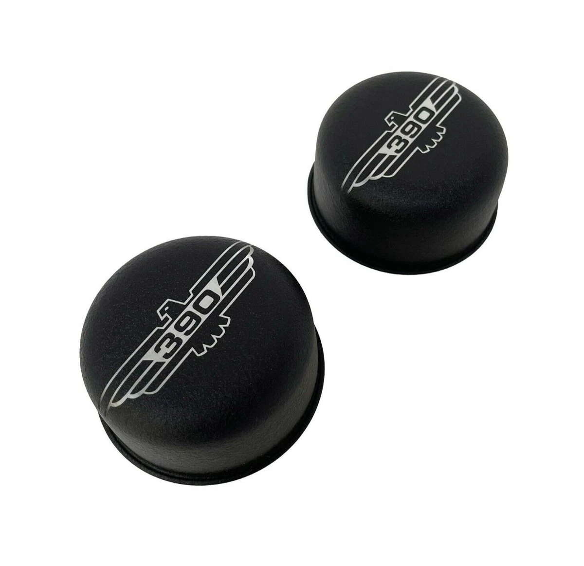 Ford 390 Thunderbird Logo Black Breather & Grommet Set - 4pc. | eBay