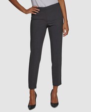 Calvin Klein Women's Gray Highline Ankle Length Dress Pants Size 10